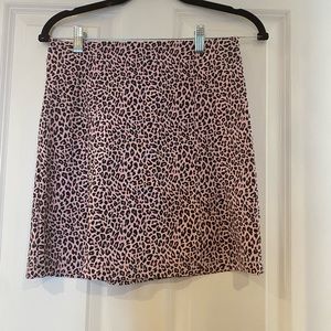Pink Leopard Skirt- TopShop